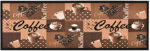 Köksmatta maskintvättbar kaffe brun 60x180 cm