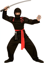Ninja med Muskler Barn Maskeraddräkt - Small