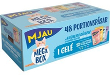 Kattmat Mjau Adult Megabox Kött/Fisk i gelé 48x85g