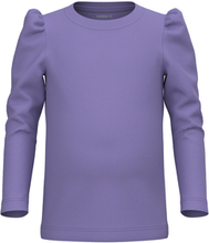 name it Langærmet skjorte Nmflilde Aster Purple