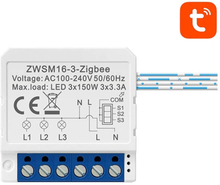 Smart Switch Module ZigBee Avatto ZWSM16-W3 TUYA