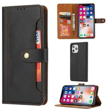 Leather Wallet Stand Phone Shell with Supporting Stand for iPhone 12 Pro / iPhone 12