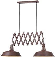 Trio hanglamp Detroit 187 x 150 cm staal 4 kg roestbruin