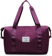 Travel Bag Large Capacity One-Shoulder Handbag Sports Gym Bag Dry And Wet Separation Duffel Bag(Grape Purple)