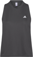 Run It Tank T-shirts & Tops Sleeveless Svart Adidas Performance*Betinget Tilbud