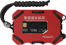 ZEEKER Metal Card Holder RFID Multifunctional EDC Wallet Large Capacity Minimalist Card Holder With Bottle Opener Function, Colour: Red