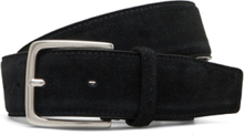 Classic Suede Belt Accessories Belts Classic Belts Svart GANT*Betinget Tilbud