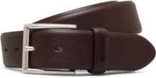 Classic Leather Belt Accessories Belts Classic Belts Brun GANT*Betinget Tilbud