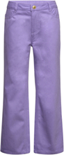 Sgblanca Twill Pants Bottoms Jeans Wide Jeans Purple Soft Gallery