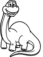 Dinosaurus wallsticker. Baby Langhals - Baby Brachiosaurus.