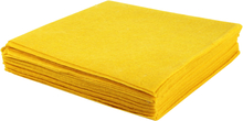 50x stuks gele huishouddoekjes/ schoonmaak doekjes