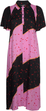 Cutamar Long Dress Knælang Kjole Pink Culture