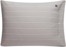 Gray/White Striped Lyocell/Cotton Pillowcase Home Textiles Bedtextiles Pillow Cases Grey Lexington Home