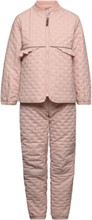 Thermal Set - Girls Outerwear Thermo Outerwear Thermo Sets Rosa CeLaVi*Betinget Tilbud