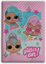 L.O.L. Surprise fleecedeken Glitter On! roze meisjes 100 x 150 cm
