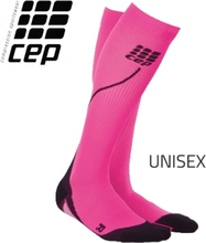 CEP Pro Run 2.0 Sportcompressiekousen roze/zwart