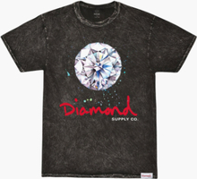 Diamond Supply Co. - Splash Sign Mineral Wash Tee - Sort - M