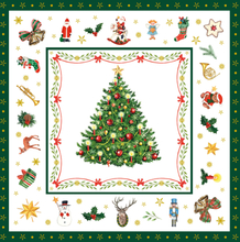 20x Kerst thema servetten met kerstfiguren/kerst plaatjes 33 x 33 cm