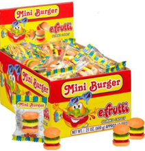 60 stk Efrutti Vingummi MINI Burger Glutenfri 9 gram (USA Import)