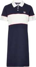 Women Caton Polo Tee Dress Dresses T-shirt Dresses Blå FILA*Betinget Tilbud