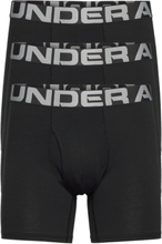 Ua Charged Cotton 6In 3 Pack Sport Boxers Black Under Armour
