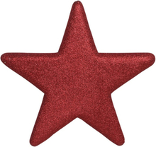 1x Grote rode glitter sterren kerstversiering/kerstdecoratie 50 cm