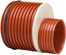 Uponor Double/Rib2 450 x 315 mm red. m/gi-ring t/Double/Rib2 sp.