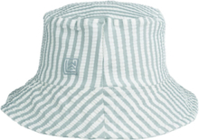 Matty Seersucker Sun Hat Accessories Headwear Hats Bucket Hats Blå Liewood*Betinget Tilbud