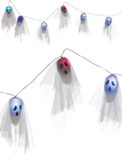 Spöke Girlang med LED-Lys 170 cm