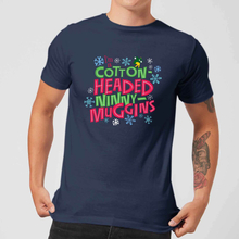 Elf Cotton-Headed Ninny-Muggins Men's Christmas T-Shirt - Navy - M
