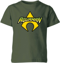 Justice League Aquaman Logo Kids' T-Shirt - Forest Green - 3-4 Years - Forest Green
