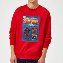 Marvel Deadpool Secret Wars Action Figure Sweatshirt - Red - L - Red