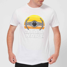 Star Wars Sunset Tie Men's T-Shirt - White - S - White
