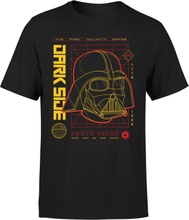 Star Wars Darth Vader Grid Men's T-Shirt - Black - S