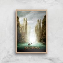 Lord Of The Rings: The Fellowship Of The Ring Giclee Art Print - A4 - Wooden Frame