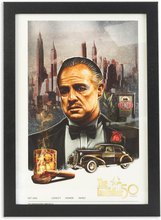 The Godfather 50 Years Art Print Giclee Art Print - A4 - Wooden Frame