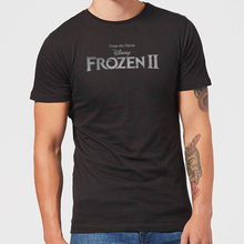 Frozen 2 Title Silver Men's T-Shirt - Black - S