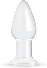 Gildo Clear Glass Buttplug 10cm Ø3,9cm Analplug i glas