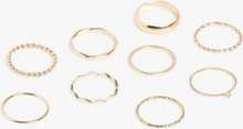 8-pack rings - Gold