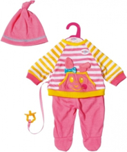 BABY born kledingset Trendy meisjes 36 cm roze/geel 5-delig