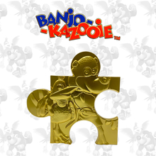 Banjo Kazooie Limited Edition 24K Gold plated Jigsaw Piece - Jiggy (Rare Store)