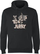 Tom & Jerry Circle Hoodie - Black - XXL