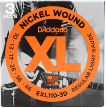 D'Addario EXL110-3D el-gitarstrenger, 010-046 (3 sett)