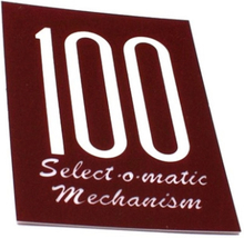 Seeburg 100A kaartje mechaniek kap 100 Select-O-Matic