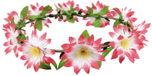 Hårband med Blommor Rosa - One size