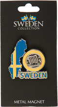Souvenir Sweden Karta Magnet