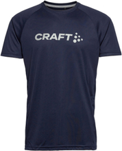 Core Essence Logo Tee M T-shirts Short-sleeved Blå Craft*Betinget Tilbud