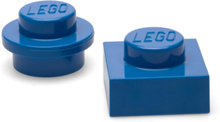 Lego Magnet Set Round And Square Home Kids Decor Decoration Accessories/details Blå LEGO STORAGE*Betinget Tilbud