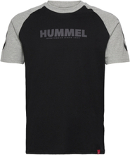 Hmllegacy Blocked T-Shirt T-shirts & Tops Short-sleeved Svart Hummel*Betinget Tilbud