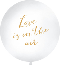 Love Is In The Air Gigantisk Ballong Vit och Guld
